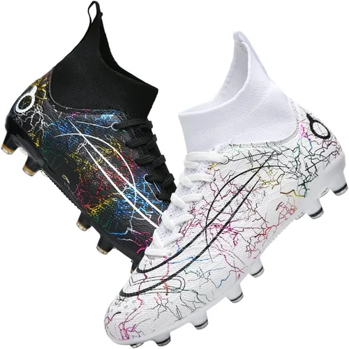 Vista 3 de Dennger Tacos de fútbol para hombre, zapatos de fútbol de alta calidad, zapatos de fútbol AG Spike, zapatillas de deporte cómodas para adultos