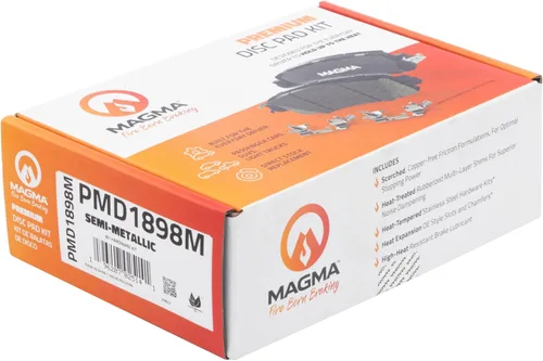Vista 4 de MAGMA Premium PMD1898M Pastillas de freno semimetálicas, traseras