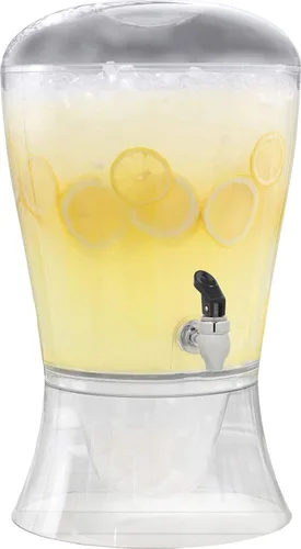 Vista 3 de CreativeWare Dispensador de bebidas de 3 galones - Dispensador de bebidas de polipropileno, transparente