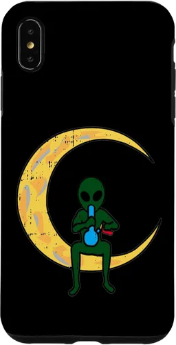 Vista 11 de iPhone 16 Alien Smoking Bong High Moon Cool Weed CBD Cannabis Gift Case