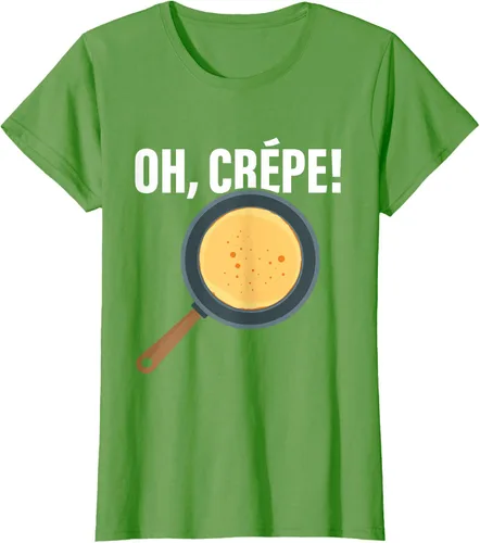 Vista 3 de Divertido juego de palabras "Oh, Crepe!" para crepes y pasteleros, Negro