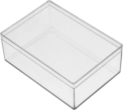 Vista 6 de Caja de almacenamiento de componentes - PS Contenedores de componentes electrónicos Cajas de herramientas transparentes 3.740x3.740x2.283 in, 1pcs