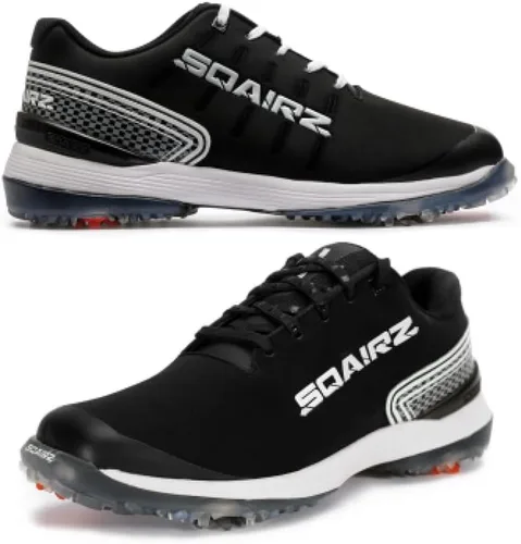 Vista 4 de SQAIRZ Zapatos de golf deportivos para hombre, nuevos zapatos de golf, diseñados para el equilibrio y el rendimiento, picos reemplazables