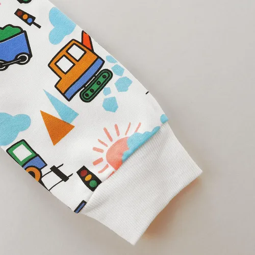 Vista 5 de Bumeex Sudadera de manga larga con cuello redondo de algodón para bebé niño pequeño 1-7T
