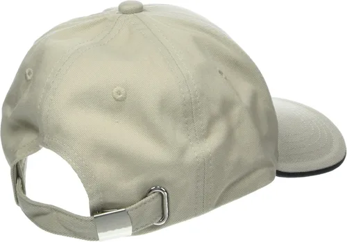 Vista 2 de BOSS Gorra de sarga de algodón con logotipo atrevido para hombre, Crema