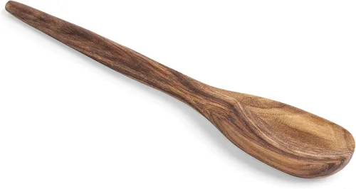 Vista 11 de Ironwood Gourmet Cuchara ranurada de madera de acacia, 12