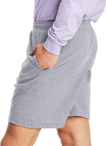 Vista 3 de Hanes Pantalones cortos atléticos para hombre, pantalones cortos de punto de meter con bolsillos, pantalones cortos de gimnasio de punto