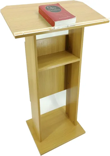 Vista 7 de FixtureDisplays® Madera (MDF) Podio Atril Púlpito Recepción 14302