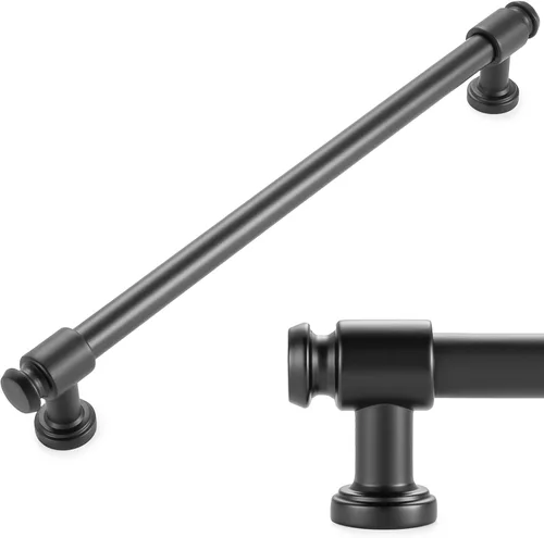 Vista 40 de KOOFIZO Tirador de gabinete con parte superior plana y redonda - Manija de tirador de mueble de latón antiguo (30 mm / 1.2 Pulgadas), paquete de 10