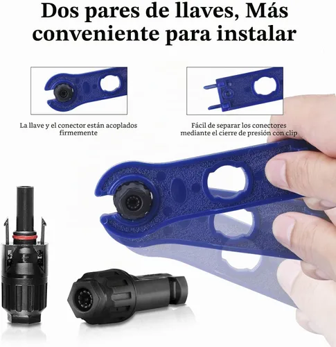 Vista 5 de MUYI - Kit de conector de panel solar de 22 piezas de repuesto para cable 14-10AWG