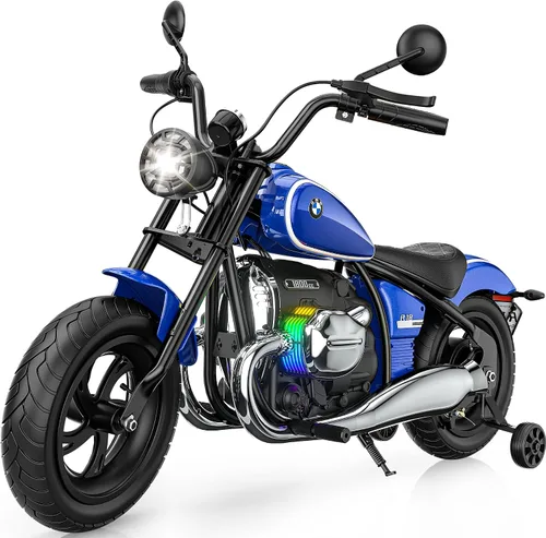 Vista 9 de ANPABO Motocicleta eléctrica para niños de 24 V con licencia BMW para niños Negro