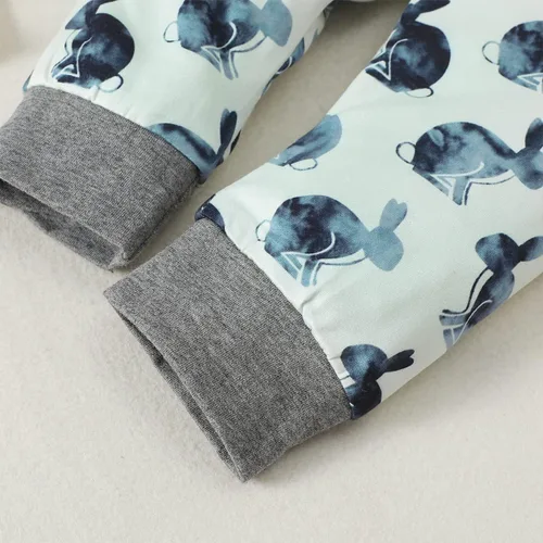 Vista 6 de Shalofer Mameluco de conejo con estampado de conejo para bebés y niñas, Blanco
