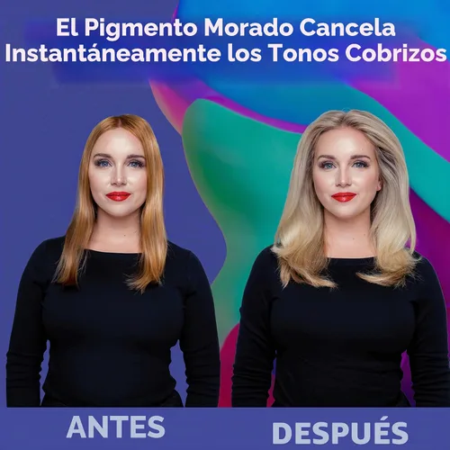 Vista 6 de Colorproof Toning Drops - Tóner para cabello rubio con aroma a cítricos, jazmín y leche de coco, altamente pigmentado, tóner instantáneo