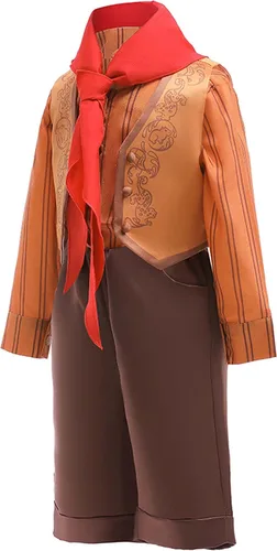 Vista 3 de Oturgor Disfraz de Antonio Madrigal para cosplay de príncipe de 4 piezas, chaleco de Halloween para niños