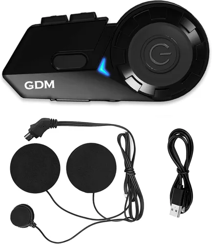 Vista 2 de Casco de motocicleta Bluetooth con escudos transparentes, tintados, iridio