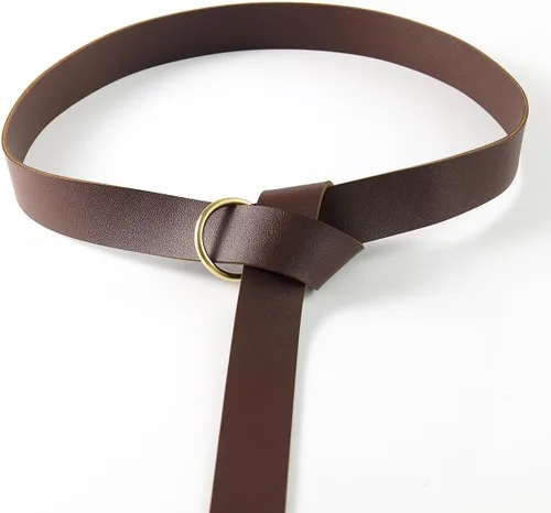 Vista 6 de Cinturón de cuero medieval caballero accesorio de recreación para hombre