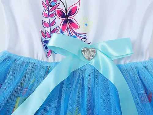 Vista 6 de AmzApparel Mirabel - Vestido para niños y niñas disfraz familiar Madrigal para fiesta de cumpleaños juegos de rol ropa de Halloween cosplay vestidos
