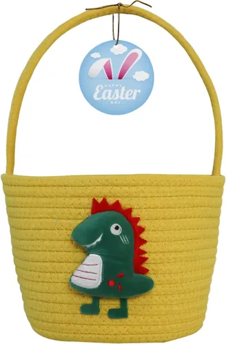 Vista 9 de Cesta de Pascua, cestas de Pascua para niños, cesta de Pascua personalizada para niños y niñas, juego de 2 huevos de conejo vacíos, niños, niñas