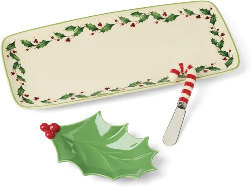 Vista 16 de Lenox 893490 - Servidor de 2 niveles navideño