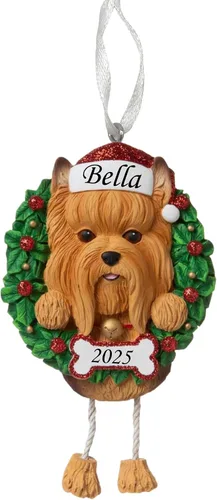 Vista 31 de Adorno personalizado para 2025, raza pura de perro Beagle, adorno para árbol de Navidad, decoración profesional personalizada, regalo para cachorro