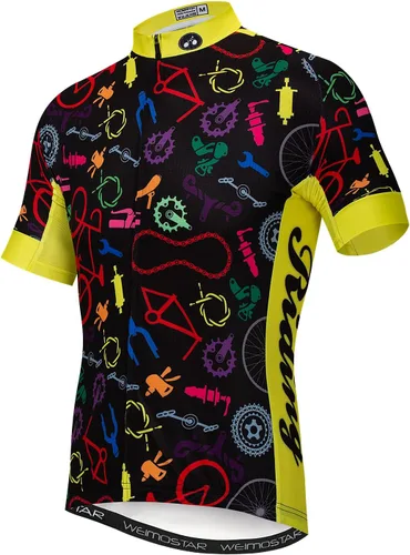 Vista 23 de Hotlion Verano Ciclismo Jersey Hombres Mountain Bike Jersey Secado rápido Bicicleta Camisa Manga Corta Ciclismo Ropa