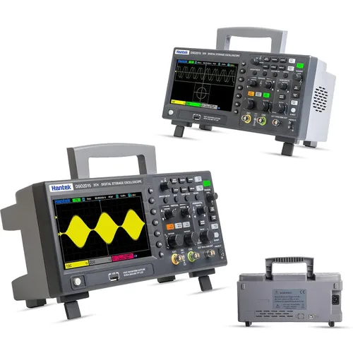Vista 5 de Hantek Osciloscopio de almacenamiento digital DSO2D15 150MHz 1GSa/s 8M, 2 canales, 2CH+1CH con fuente de señal