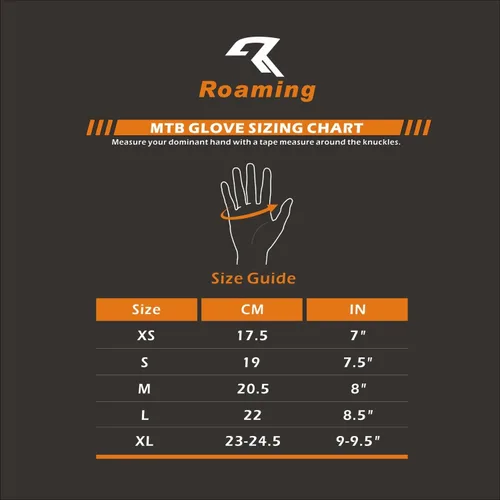Vista 7 de Roaming Guantes de ciclismo para hombresmujeres-3D Air ligeros Guantes de bicicleta de montaña, guantes de ciclismo de bicicleta de dedo completo