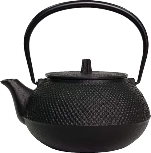 Vista 7 de Iwachu 12803 Tetera de acero inoxidable tipo 3 nueva tortuga Shell negro 0.32 L sin llama directa esmaltada compatible con utensilios de hierro Nambu