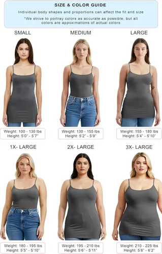 Vista 169 de Emmalise Camisola larga casual básica para mujer, con tirantes ajustables, top en capas