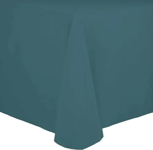 Vista 34 de Ultimate Textile Cotton-Feel - Mantel ovalado de poliéster hilado resistente a las manchas y a las arrugas, lavable a máquina, color berenjena, 1