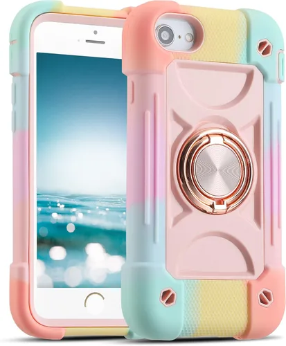 Vista 53 de MARKILL Compatible con iPhone Se3/iPhone Se2, Funda para iPhone 6/6S, Funda para iPhone 7/iPhone 8 de 4.7 Pulgadas con Soporte Anular, Funda