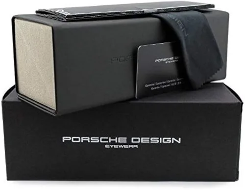 Vista 3 de Porsche Design P8294 D Brown 54-18 - Gafas de sol de titanio para hombre
