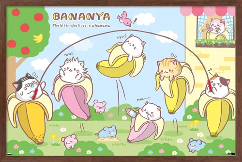 Vista 10 de Trends International Bananya - Póster de pared con cuerda de saltar