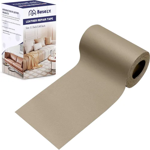 Vista 18 de Kit de cinta para reparación de cuero, parche autoadhesivo para muebles, sofá, asientos de automóvil, silla de oficina, kit de reparación de vinilo