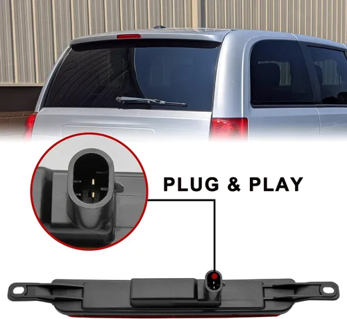 Vista 4 de KEWISAUTO Tercera luz LED de freno para Chrysler & Dodge, luz trasera central de freno de montaje alto para Chrysler Town Country 2008-2016/Dodge