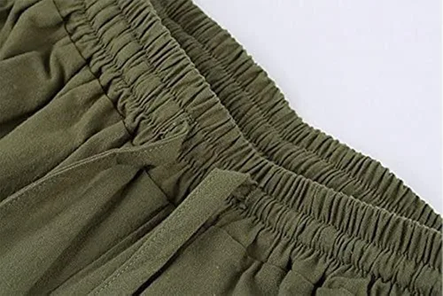 Vista 5 de Pantalones al tobillo para hombre tipo medieval vikingos traje de navegante o pirata pantalones renacentistas góticos