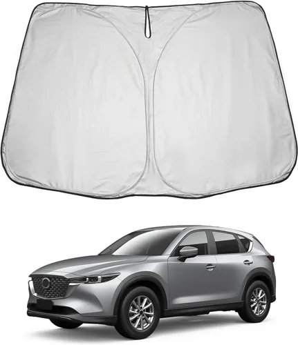 Vista 9 de LUWU Parasol para parabrisas para Dodge RAM 1500 y 2500 2009-2018 - Parasol para ventana delantera con bloqueo de rayos UV