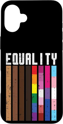 Vista 23 de Igualdad Negro LGBT Pride Rainbow Lesbian Gay Bi Trans - Funda de regalo para iPhone 17