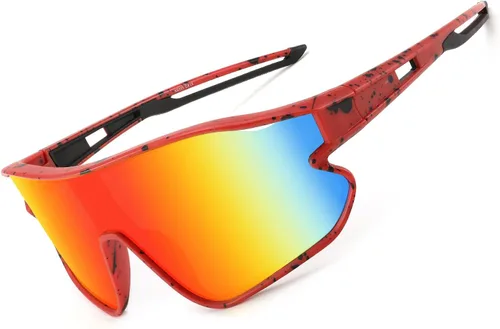 Vista 2 de WANWAN Lentes de sol juveniles, lentes de sol de béisbol para niños y niñas de 8 a 12 años, UV400, deportes, ciclismo, softbol