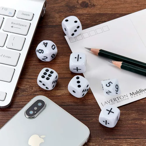 Vista 7 de Gejoy - Juego de 18 dados para enseñanza de matemáticas, operación numérica
