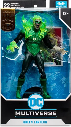 Vista 9 de DC Multiverse vs Vampires - Figura de acción exclusiva de 7 pulgadas, etiqueta dorada de linterna verde vampiro