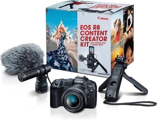 Vista 9 de Canon EOS R8 Cuerpo de Cámara Sin Espejo, Sensor CMOS de Marco Completo, 24.2 Megapíxeles, Video 4K 60p, Enfoque Automático Dual Pixel II, Cámara