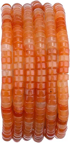 Vista 14 de BEADIA Cuentas Espaciadoras de Jade Natural Africano Planas Redondas Sueltas para Hacer Joyas con Abalorios 3mmx2mm 38cm