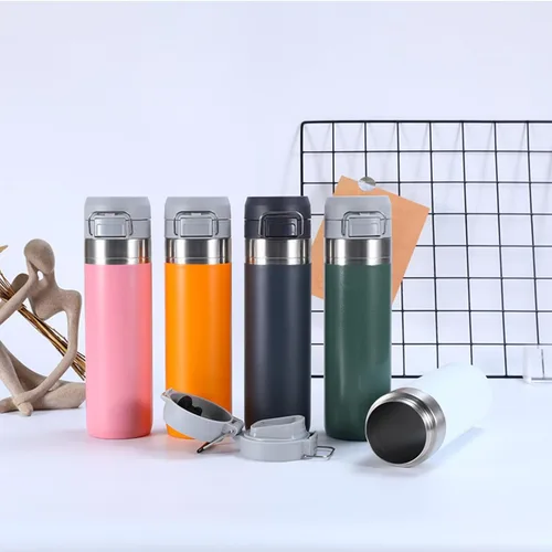 Vista 6 de Tapa de repuesto para Stanley Quick Flip GO, tapa de vaso compatible con botella de agua Stanley Cup de 24 onzas y 36 onzas, tapa de botella de agua