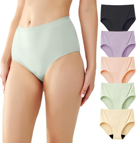 Vista 16 de Battewa Ropa interior absorbente lavable para incontinencia regular para mujer, bragas reutilizables a prueba de fugas para pérdida de orina