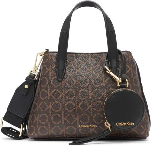 Vista 8 de Calvin Klein Millie - Mini bolso cruzado 2 en 1 con compartimento triple Negro/Plateado