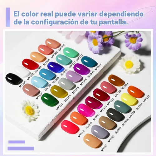 Vista 2 de OpenLive Juego de esmaltes de uñas de perfume de 32 colores, rojo, rosa y verde, juego de esmalte de uñas de secado rápido para mujeres, salón