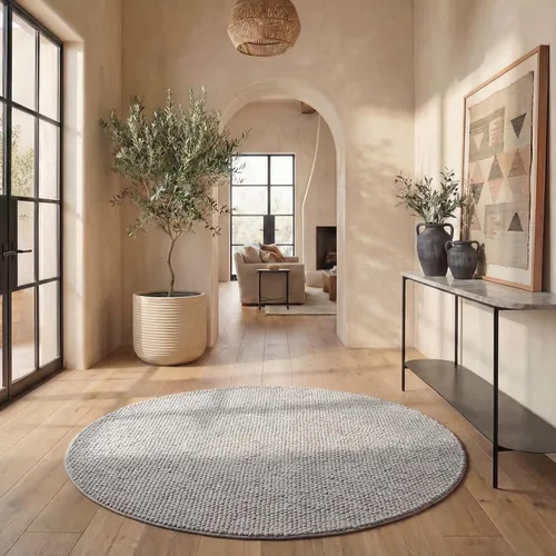 Vista 77 de SAFAVIEH Natura Collection - Alfombra decorativa, 2 x 3 pies, color beige, mezcla de lana hecha a mano, diseño texturizado, ideal para pasillo