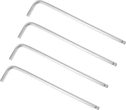 Vista 10 de uxcell Llave hexagonal de extremo de bola de 1/4", herramienta de reparación CR-V de brazo largo en forma de L, SAE 4 piezas