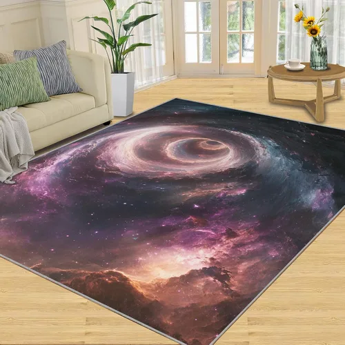 Vista 8 de Girl Horse Rugs for Bedroom, Horse Area Rug, Animal Rugs for Living Room, Indoor Non-Slip Rug, Machine Washable Carpet for Front Entrance Floor